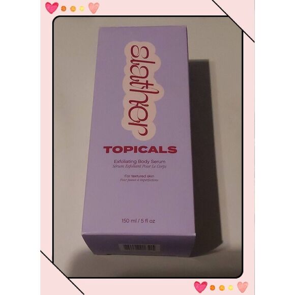 BNIB~SLATHER TOPICALS Exfoliating Body Serum~5 oz/150ml~$30 Retail Value - Picture 2 of 3